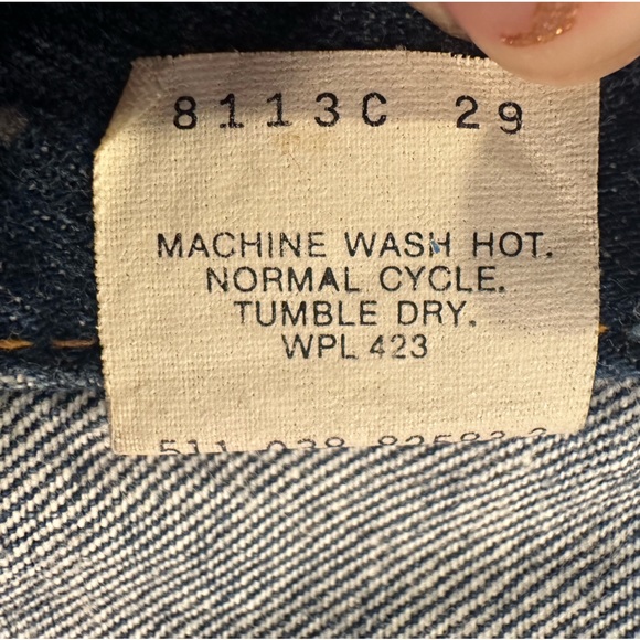 Vintage 80’s Levis Denim Trucker Jacket➿ Mens - Picture 6 of 8